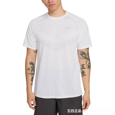Nike/耐克DRI-FITADV男士跑步透气针织短袖HV5204-133