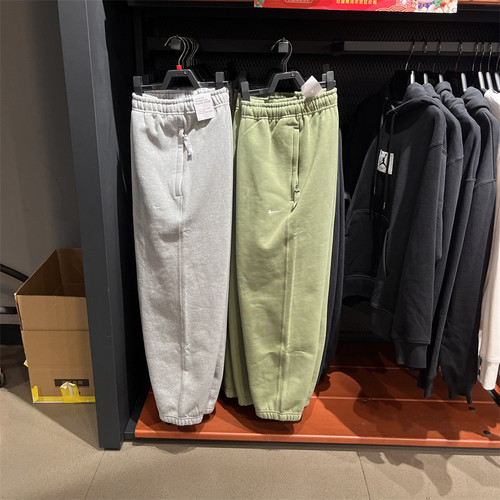 Nike/耐克针织长裤男款秋冬休闲裤加绒束脚运动裤 DX1365-063-386