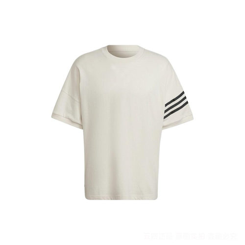 Adidas阿迪达斯三叶草男子三条纹宽松运动短袖T恤HM1875HM1874