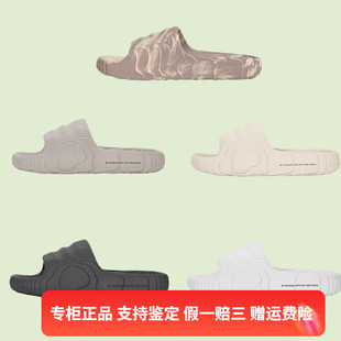 男女拖鞋 正品 新款 阿迪达斯夏季 休闲凉拖软底一字拖HP6522 Adidas