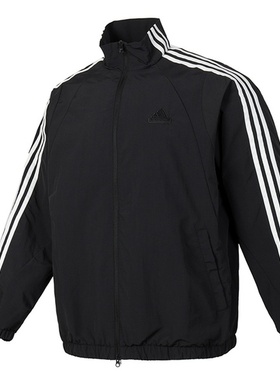 阿迪达斯外套男女梭织拒水立领防风运动夹克JI6647JI6648JI6646