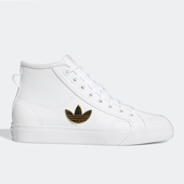 高帮耐磨帆布休闲板鞋 Adidas 阿迪达斯三叶草女子NIZZA H01134