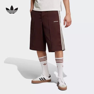 正品 阿迪达斯三叶草男子复古休闲直筒短裤 五分裤 JC6524 Adidas