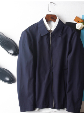 HL35209 海系列男款春季翻领夹克外套商务休闲精致透气弹力青年