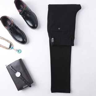 HL28183七系列男士商务休闲修身针织小脚裤弹力青年秋季款