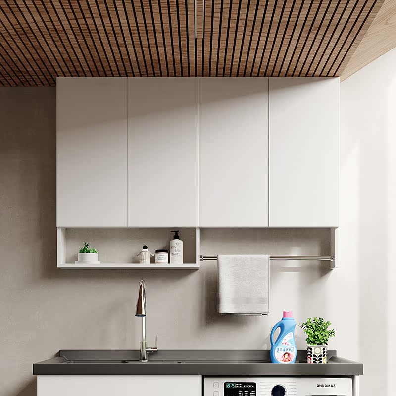 厨房吊柜墙壁柜墙上吊柜置物架储物柜子蜂窝铝挂柜阳台卫生间吊柜
