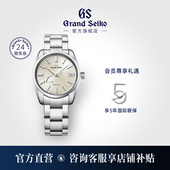 GrandSeiko冠蓝狮大精工gs香槟盘正装 钢带简约手表男表SBGA437G