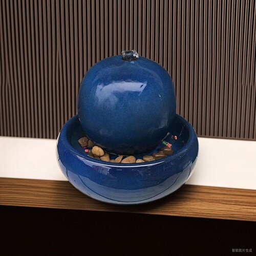 喷泉客厅桌面陶瓷陶瓷流水器欧式