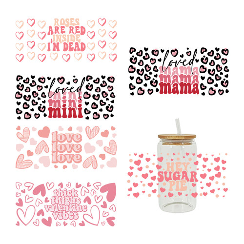 新款卡通印花热转印杯贴水晶标 logo图案 23cmX11cm现货批发D2656