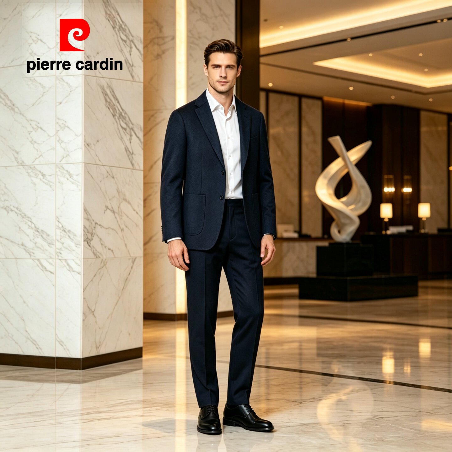 皮尔卡丹高端羊毛羊绒桑蚕丝西服男士秋冬商务休闲爸爸装单西外套
