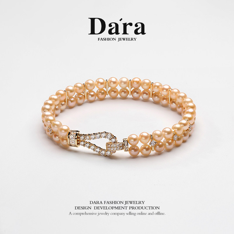 Dara/戴拉中国红淡水珍珠手链4-5mm正圆强光手串送女友闺蜜礼物,珠宝/钻石/翡翠,手饰,淘宝优惠券,粉丝福利购,淘宝优惠卷