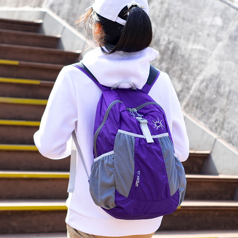 旅行25L女双肩背包可折叠