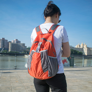 轻便双肩包女夏旅行轻薄背包超轻户外可折叠皮肤包旅游便携登山包