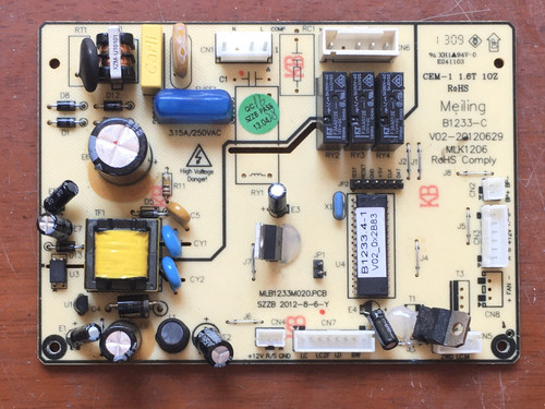 适用美菱冰箱主板B1233-C V02-20120629 MLK1206 MLB1233M020.PCB
