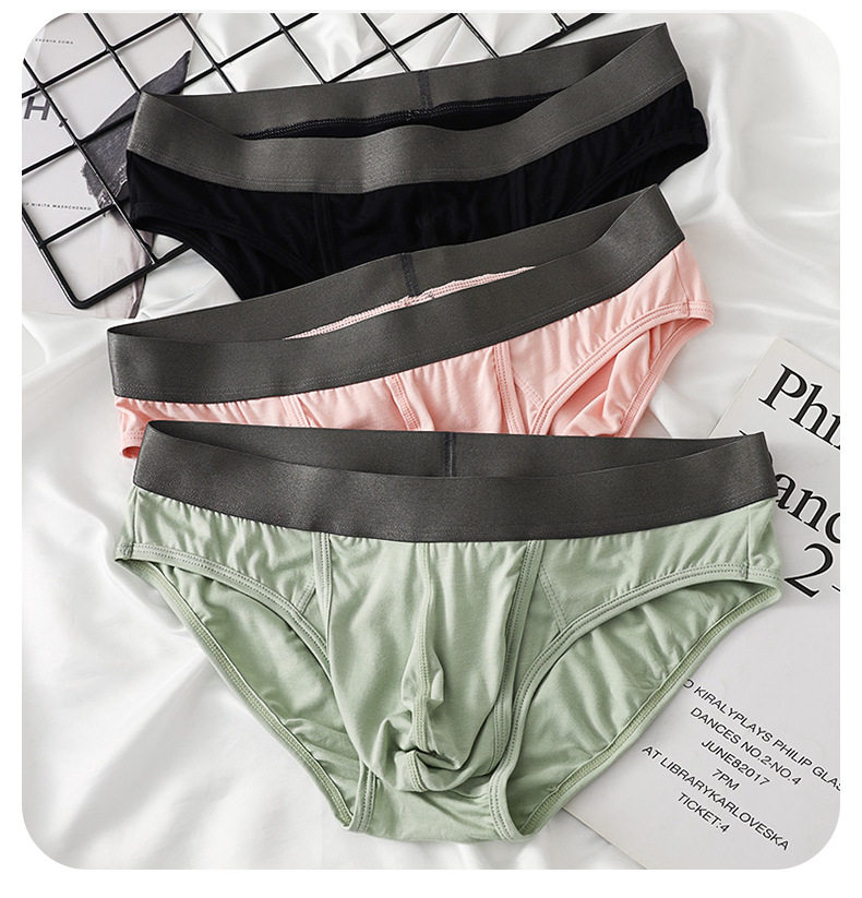 莫代尔三角内裤男性感包蛋内裤防下垂独立阴囊托伪娘中低腰纯色,女士内衣/男士内衣/家居服,男三角内裤,淘宝优惠券,粉丝福利购,淘宝优惠卷