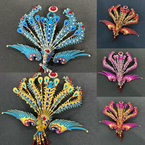 【飞凰大正凤】戏曲花旦点绸头饰越剧黄梅戏小姐丫鬟配饰铜胎底