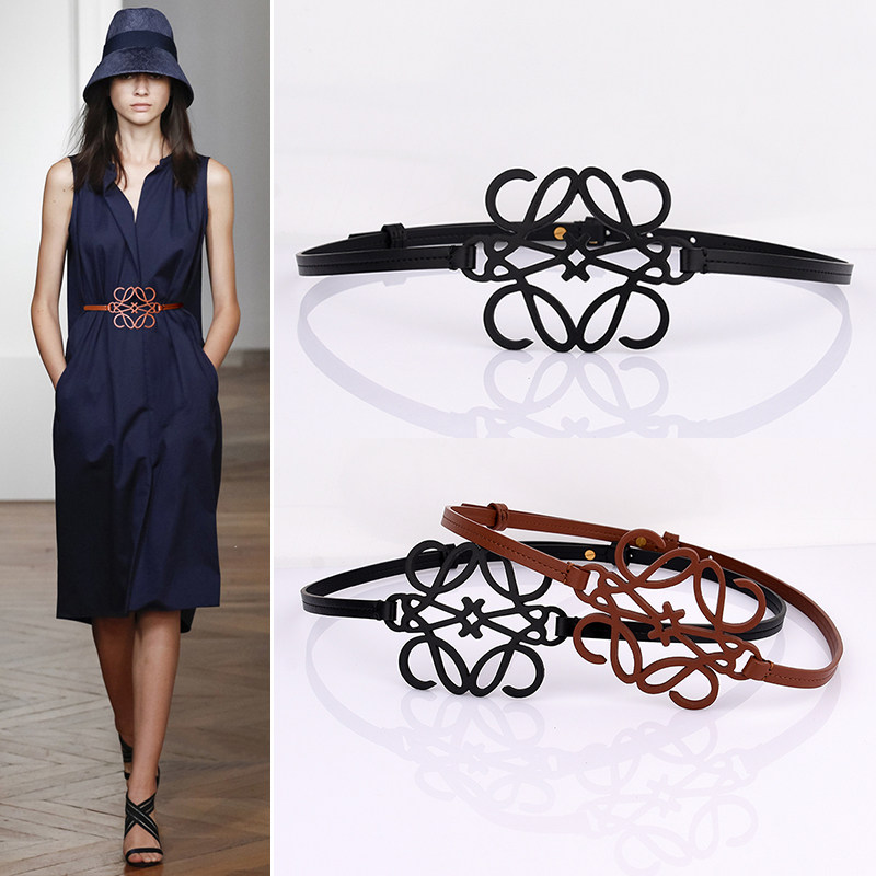 新款罗家L字母镂空窄腰封女头层牛皮百搭显瘦真皮腰带配裙子棕色,服饰配件/皮带/帽子/围巾,腰带/皮带/腰链,淘宝优惠券,粉丝福利购,淘宝优惠卷