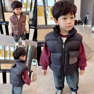 背面可爱立体爱心~品质款男童夹棉马甲冬季新款童装宝宝保暖马夹