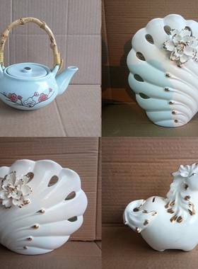 清仓捡漏尾货断陶瓷工艺器皿礼品