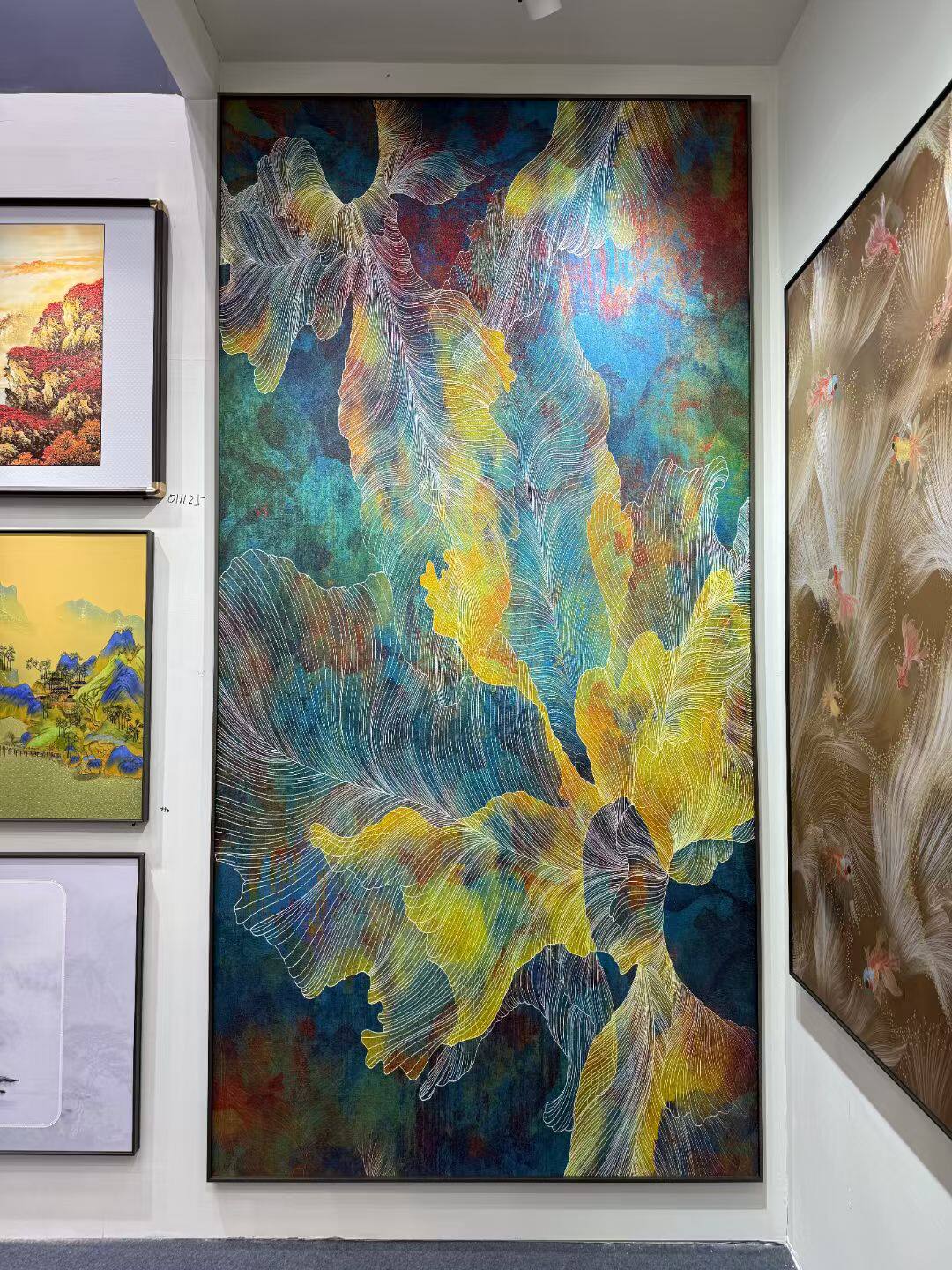 现代简约客厅装饰画沙发背景墙挂画高级感轻奢大气家大业大玄关画