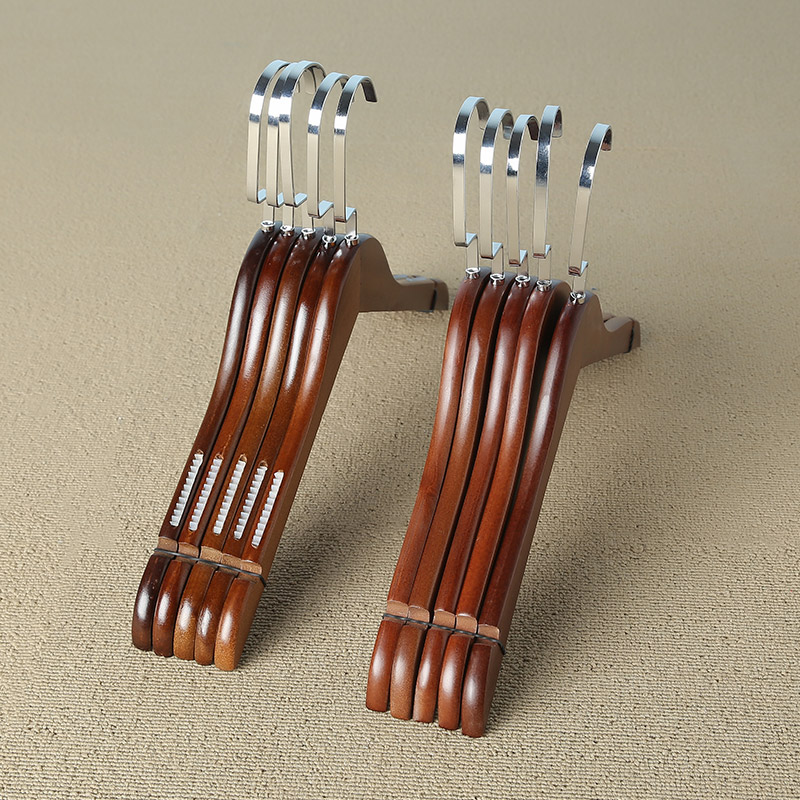 包邮男女儿童防滑logo定制木衣架