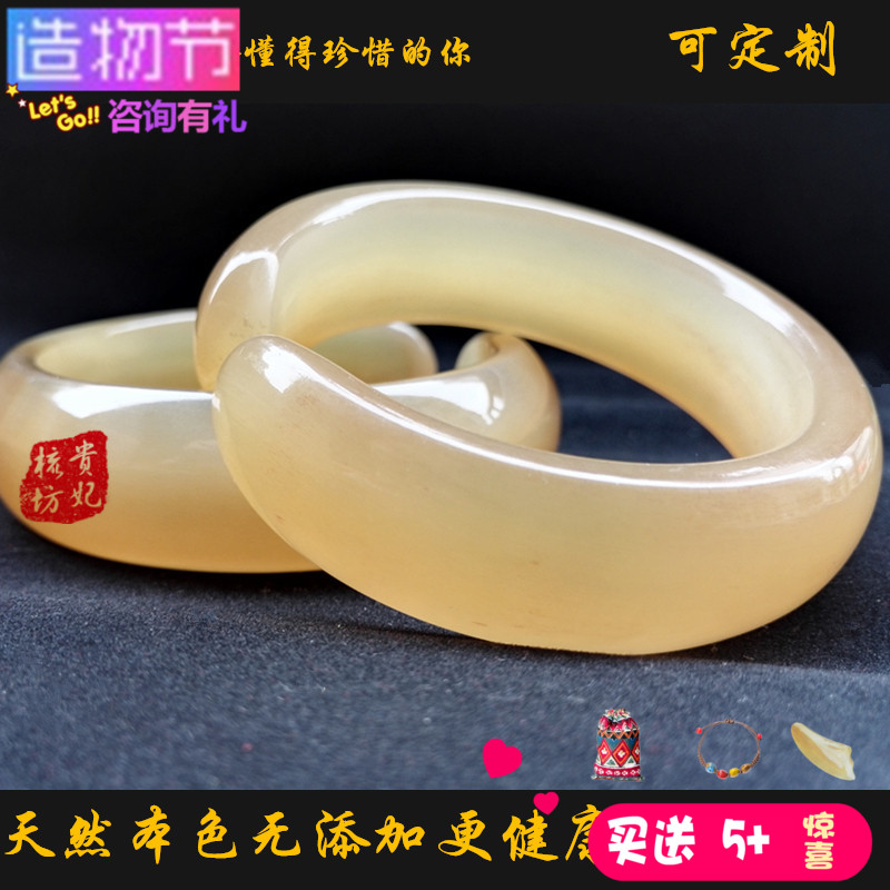 正品天然羊角镯子活口开口手镯民族风类牛角镯平肝保健饰品女礼物
