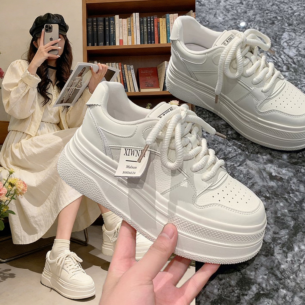 2026冬季新款休闲板鞋系带中跟(3-5cm)交叉绑带圆头松,女鞋,休闲板鞋,淘宝优惠券,粉丝福利购,淘宝优惠卷