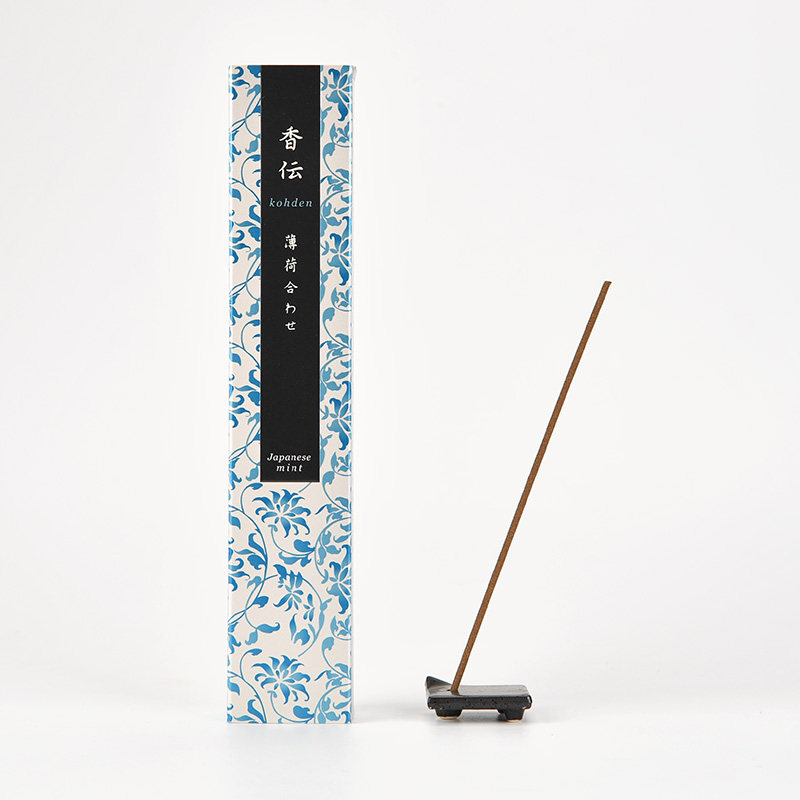 日本香堂nipponkodo香伝线香 薄荷 香传清爽天然熏香家用室内盒装