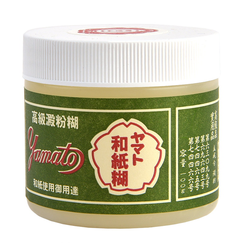 日本进口和纸糊100g做手工贴画手帐粘贴专用糊淀粉糊浆糊胶水文具