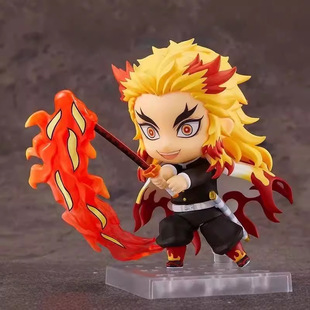 鬼灭之刃 Q版粘土人 1541# 炼狱杏寿郎 炎柱 可动 换脸 盒装手办