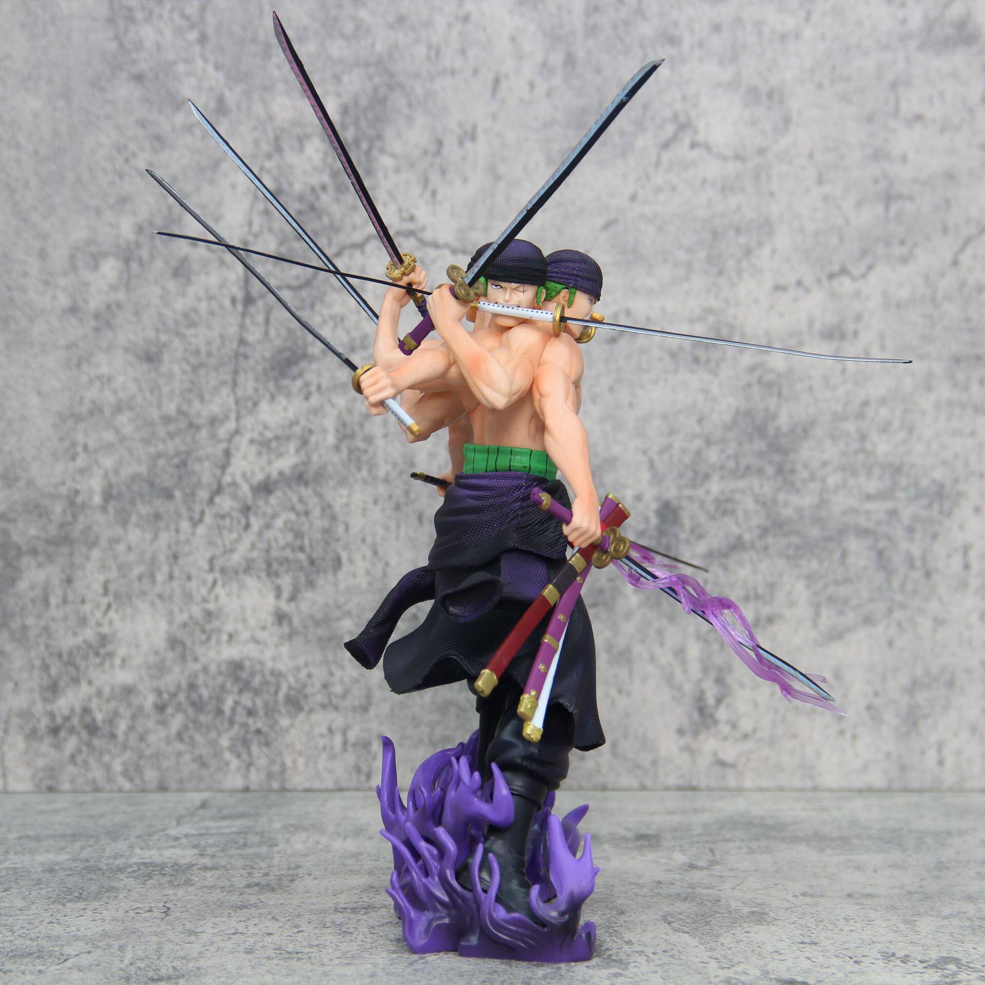 海贼王 gk 阿修罗索隆 九刀流三头六臂 战斗版 雕像模型 盒装手办