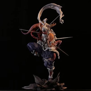 火影 GK 铁幕 奇拉比 八尾 杀人蜂 说唱达人 战斗场景 盒装手办