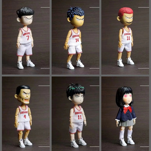 灌篮高手 樱木三井寿流川枫宫城 花痴晴子 Q版 可动人偶 盒装手办