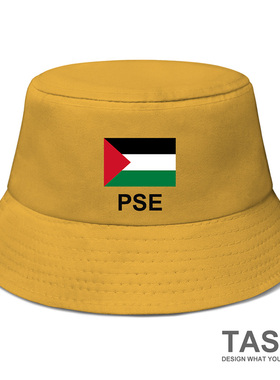 巴勒斯坦Palestine国家渔夫帽男女运动帽子学生防晒遮阳帽设 无界
