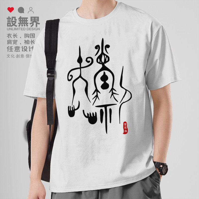 中华姓氏图腾姓赵氏族谱宗族文化短袖T恤百家姓衣服夏0001设 无界