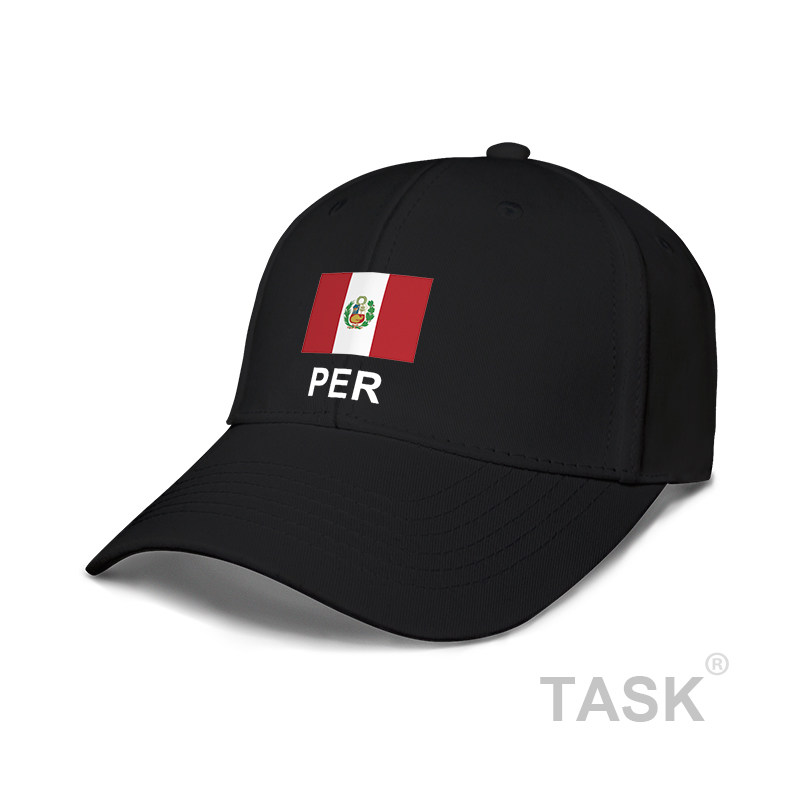 秘鲁peru国家鸭舌帽男女帽子学生防晒帽太阳帽钓鱼棒球帽设 无界