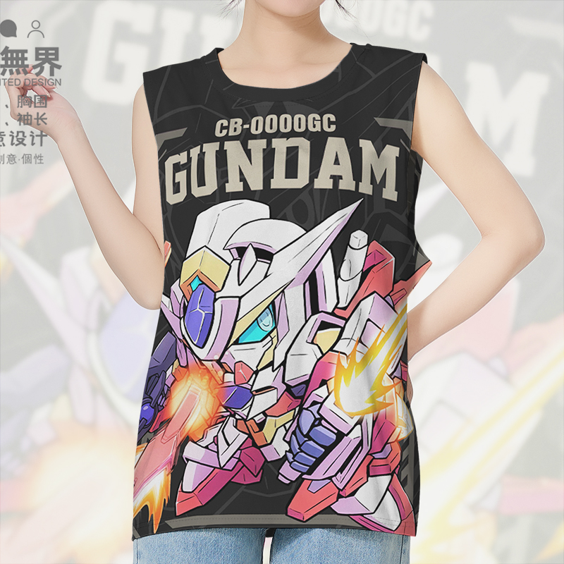 日漫经典Q版敢达CB-0000GC再背心