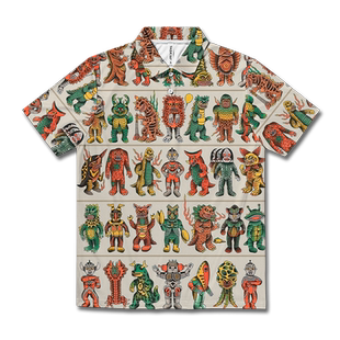 外星怪兽浮世绘超人卡通人偶大码速干polo衫男女装设 无界