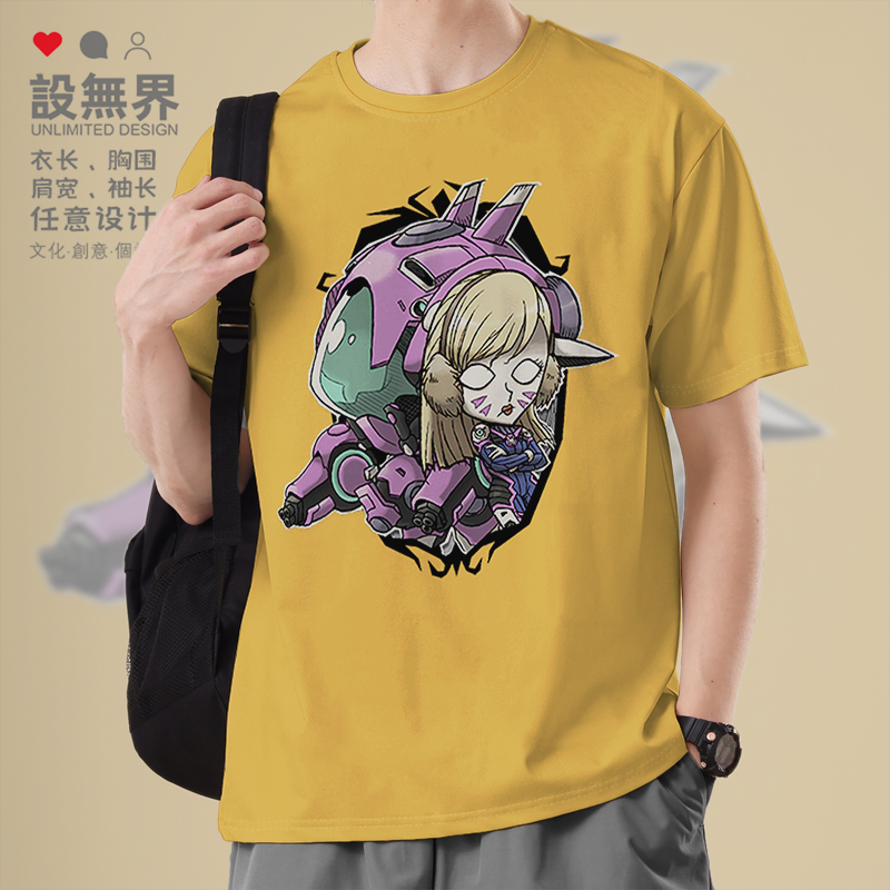 守望先锋OW宋哈娜DVa暗黑短袖T恤