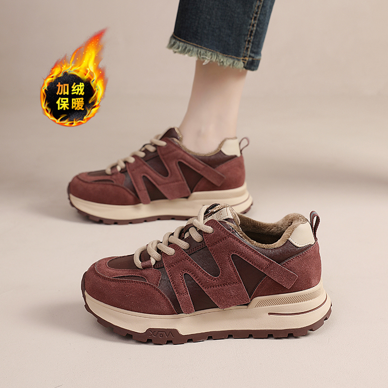 加绒百搭炸街时尚阿甘运动老爹鞋