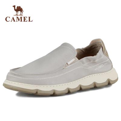 骆驼户外休闲轻质软底布鞋乐福鞋
