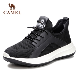 骆驼男鞋2023年夏季新款时尚轻便运动休闲鞋透气网布鞋圆头潮鞋