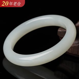 【20年老仓年终捡真漏】老料天然新疆羊脂玉手镯破执价结缘直播