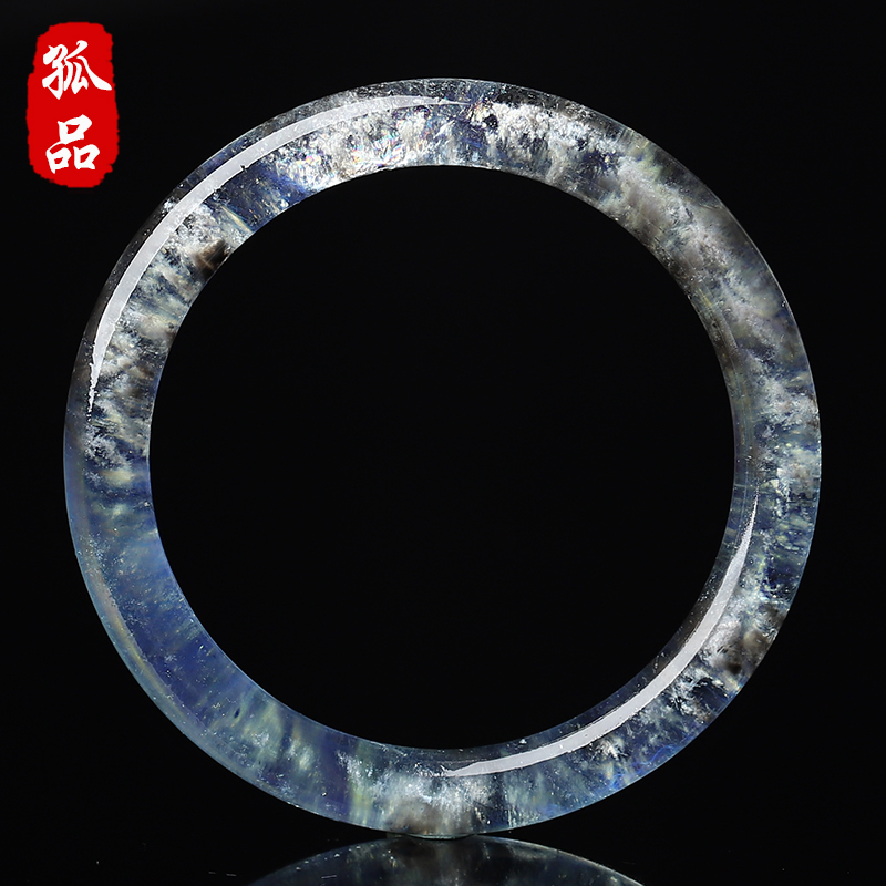 亲宝水晶双色爆闪彩虹海蓝宝手镯