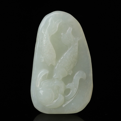 亲宝水晶和田玉雕件吊坠