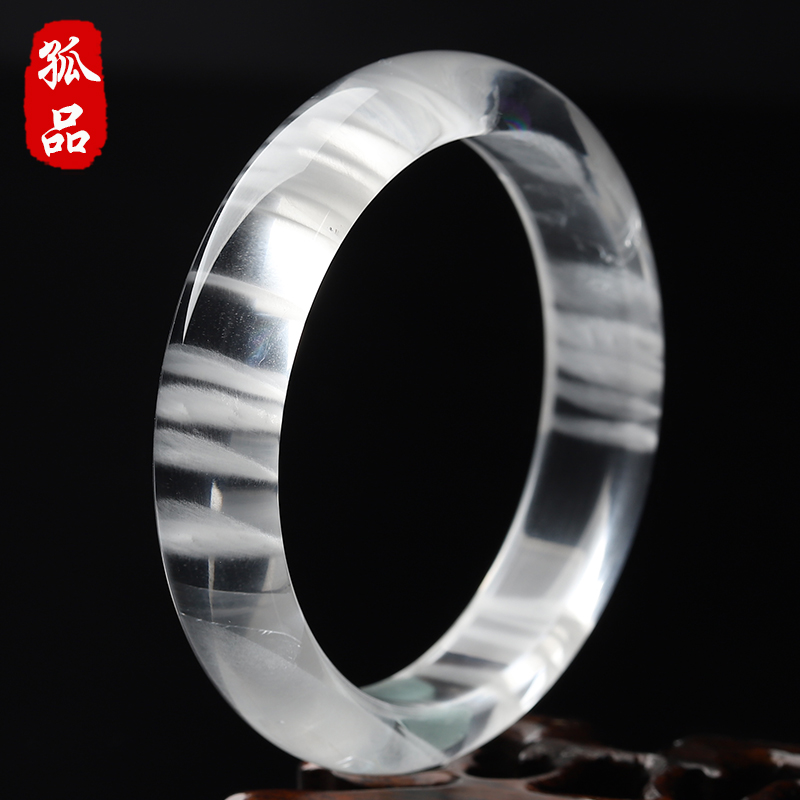 亲宝水晶冰种千层景白幽灵手镯