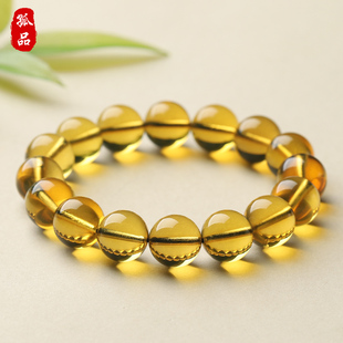 珀凝初露·净水级蓝珀手串手链亲宝水晶琥珀蜜蜡饰品女 孤品