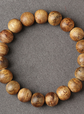 【孤品】九分沁灵·9分沉油脂软糯老料绿奇楠手链饰品木饰手串