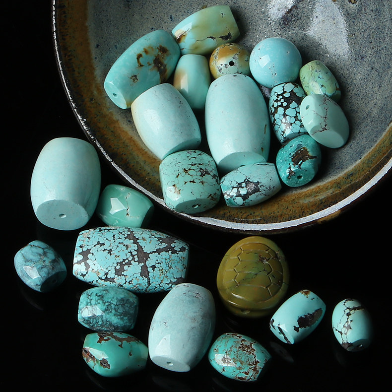 Pro-Bao Crystal natural Turquoise Pendant Vision Lines High Blue Passepartout Loose bead Self DIYin the Accessories/Fashion Jewelry, Pendant/Pendant  category - from Buy2taobao.com to provide professional Taobao agent buy service