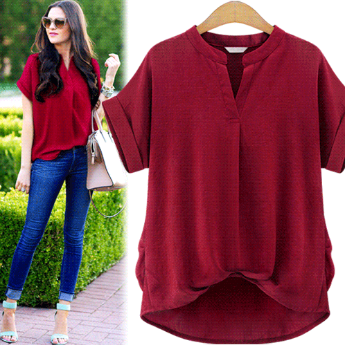 Å·ÃÀ´º¼¾Ð¿î´óÂëÅ®×°ÅÖMM×î°®´¿É«¿íËÉVÁì¶ÌÐäTÐôwomen T-shirt